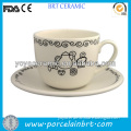 ivory porcelain high quality bulk tea cups and saucers cheap